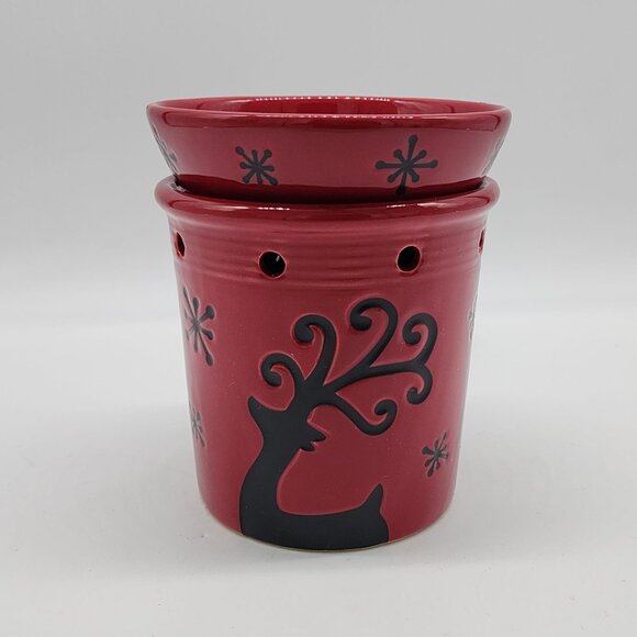 Scentsy Wax Warmer Prancer Red Holiday Christmas Reindeer No Box with Bulb - Picture 1 of 9